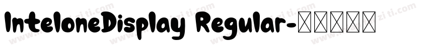 InteloneDisplay Regular字体转换